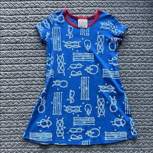 The Beaufort Bonnet Company Blue and Red Kids Dress, size 6